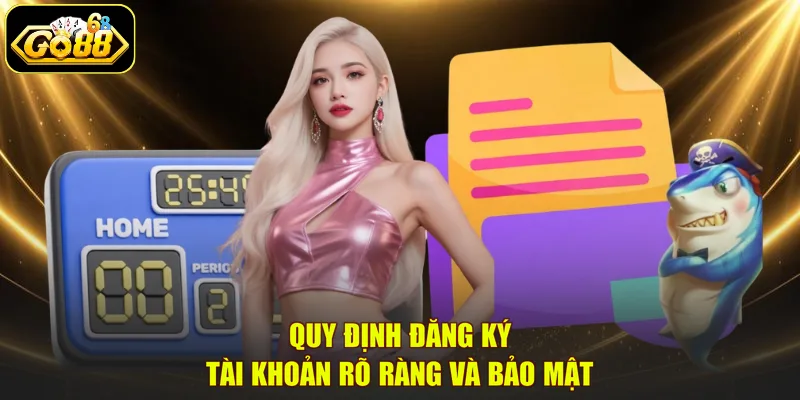Quy định đăng ký tài khoản rõ ràng và bảo mật